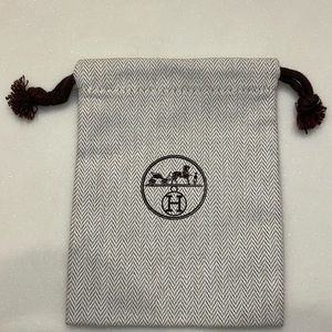 Authentic Hermes Jewelry Dust Bag